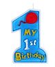 Funcart My 1st Birthday Candle - Blue