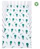 Theoni 100% Organic Cotton Muslin Cappadocia Dreams Fitted Crib Sheet - White Green
