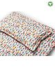 Theoni 100% Organic Cotton 220 TC Fitted Single Bedsheet Dreamy Feathers - White