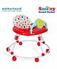 Mothertouch Smiely Round Walker With Toy Bar - White Red