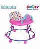 Mothertouch Smiely Round Walker With Toy Bar - White Pink