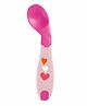  Chicco Baby Spoon with Soft & Flexible Silicone Angled Tip for Self Feeding for Toddlers, 8+ months -Pink