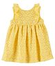 Carter's Eyelet Lace Dress - Yellow