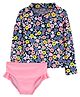 Carter's Floral 2-Piece Rashguard Set - Multicolor