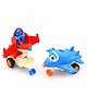 VWorld Pull Back Aeroplane Transforming Robot - (Color May Vary)