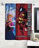 Athom Trendz Disney Frozen & Marvel Iron Man Bath Towels Set of 2 - Red Blue