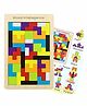 Yamama Tetris Russian Blocks Board Puzzle Multicolour - 40 Pieces