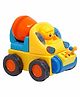 Fiddlerz  Bump and Go Cement Mixer Construction  Toy  - Yellow