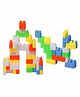 Fiddlerz Interlocking Building Blocks Multicolor - 72 Pieces