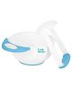 Beebaby Food Masher  & Serve Bowl Set - Blue White