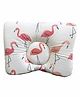Elementary Premium Memory Foam Head Shaping Pillow Flamingo Print - White Pink