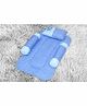 Oscar Home Baby Mattress Set With Bolsters & Pillow Owl Print - Blue