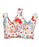 Oscar Home Crown Shaped Printed Pillow - Multicolour