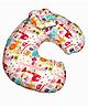 Oscar Home Feeding Pillow Animal Print - White