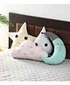 Oscar Home Moon & Cloud Shape Cushion Pack of 4 - Pink Blue