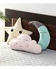 Oscar Home Moon & Cloud Shape Cushion Pack of 3 - Pink Blue