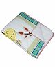 Oscar Home Baby Quilt Giraffe Print - White Blue