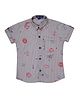 Knotty Kids Half Sleeves Striped Shirt - Grey