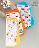 Babyhug 100% Cotton Double Layer Wash Cloth Pack of 3 - Yellow Orange Blue