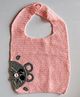 Woonie Handmade Mouse Design Bib - Light Pink