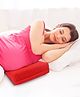 Babyhug Cotton Maternity Wedge Pillow With Quilted Cover - Red| Soft yet Firm| Breathable Fabric| Removable & Washable Outer Cover| Quilted Cotton Fabric| Sleep & Back Support| Relieves Back Pain| Ideal for Pregnant Women| Facilitates Peaceful Sleep