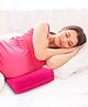 Babyhug Cotton Maternity Wedge Pillow With Quilted Cover - Pink| Soft yet Firm| Breathable Fabric| Removable & Washable Outer Cover| Quilted Cotton Fabric| Sleep & Back Support| Relieves Back Pain| Ideal for Pregnant Women| Facilitates Peaceful Sleep