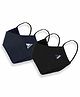 Vea Adults  5 Layered Filtration Face Mask (Pack of 2) - Black & Navy