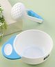 Zoe Feeding Bowl With Masher - Blue White