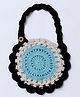 USHA ENTERPRISES Scallop Trimmed Bib - Blue