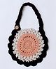 USHA ENTERPRISES Scallop Trimmed Bib - Peach