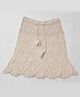 USHA ENTERPRISES Scallop Trimmed Knee Length Skirt - Beige