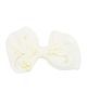 Funkrafts Bow With Pearl Detailing Hair  Clip - Off White