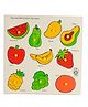 Skillofun Wooden King Size Fruit Identification Tray | Wooden Toys For Kids | Puzzles For Kids For Age 2 | Wooden Puzzles For Kids | Occupational Therapy Equipment | Puzzle Game | Peg Board For Kids