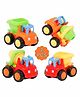Fiddlerz Pull Back Toy Construction Vehicle Set of 2 - Multicolor