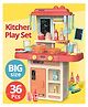 Fiddlerz Kitchen Play Set Pretend Cooking Playset Accessories With Pretend Play Food Toys With Baby & Toddler- 36pcs