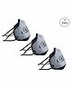 Fastrack Super Shield 4 Layered Reusable Face Masks Medium Size - Pack of 3
