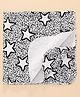 Nino Bambino 100% Organic Cotton Star Print Blanket  - White