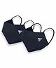 Vea Adults  Soft Cotton 5 Layered Filtration Face Mask (Pack of 2) - Navy