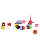 Skillofun - Plastic Wooden Beads Cylindrical 
