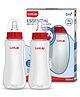 LuvLap Baby Essential Slim Neck Feeding Bottle, 250ml, with Anti-Colic Nipple, BPA Free, Pack of 2, Red