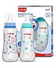 LuvLap Feeding Bottle with Silicone Nipple Blue Green Pack of 2 - 250 ml Each