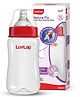 LuvLap Anti-Colic Wide Neck Natura Flo Baby Feeding Bottle, 250ml, New Born/Infants/Toddler upto 3 years, BPA Free, Red