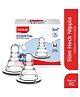 LuvLap Anti-Colic Essential Teat/Nipple for Slim Neck Bottle, 2pcs, Medium Flow, 3m+, clear