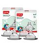 Luvlap Anti-Colic Natura Flo Teat/Nipple for Wide Neck Bottle, 4pcs, Variable Flow, 9m+, clear