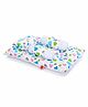 VParents Daisy Baby 4 Piece Bedding Set With Pillow And  Bolsters - White Blue