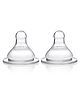 Babyhug Wide Neck Silicone Nipple Medium Flow - Pack of 2