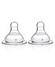 Babyhug Wide Neck Silicone Nipple Fast Flow - Pack of 2