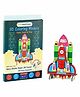 Funvention 3D Coloring Model Space Shuttle DIY Puzzle Toy - Multicolor