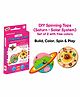 Funvention DIY Solar System & Saturn Spinning Top with Free Color Pens - Multicolor