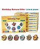 Funvention Spinning Tops Coloring Activity Kit Pack of 6 - 6 Tops in Each Pack